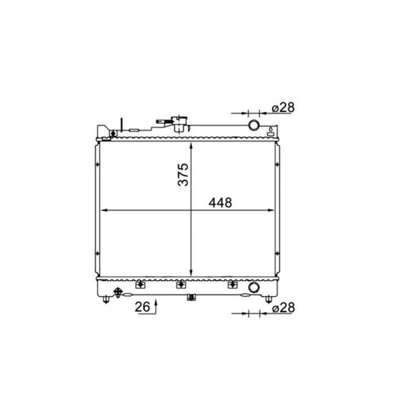 Mahle Engine Radiator CR 1576 000S