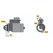 Bosch Starter Motor 12V 1.7kW 9 Teeth