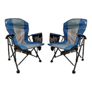 2x Royal Camping Chair XL Deluxe Camp Caravan Motorhome Garden Outdoors Folding Royal - Dynamic Drive