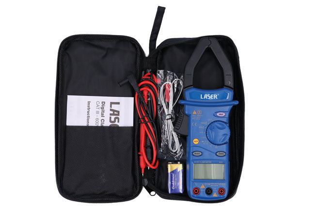Laser Digital Clamp Meter CAT III - 600V Laser - Dynamic Drive
