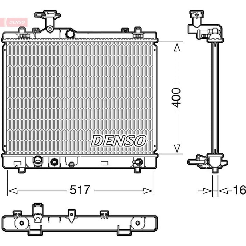 Denso Engine Radiator fits Suzuki Swift III 2010-2017 1.2