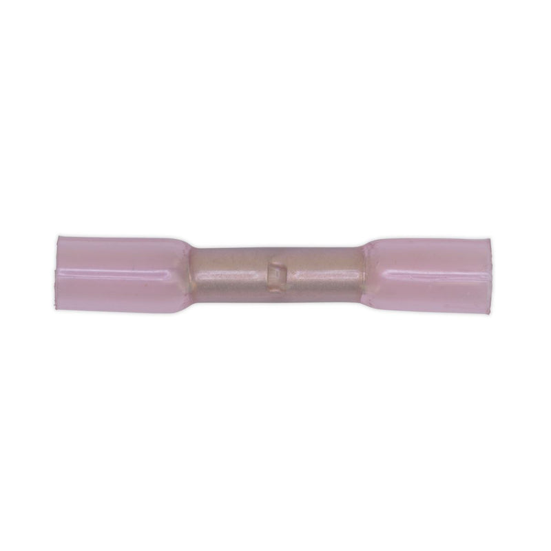 Sealey Heat Shrink Butt Connector Terminal 4.8mm Red Pack of 100 RTSB100 Sealey  - Dynamic Drive