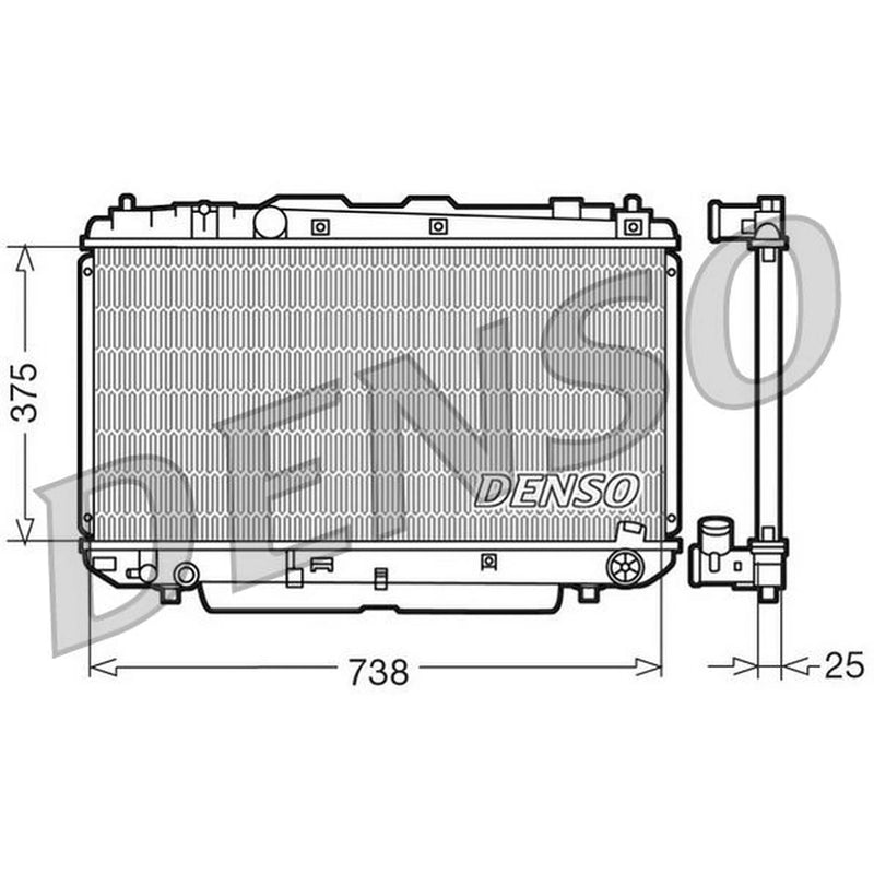 Denso Engine Radiator fits Toyota Rav 4 2001-2005 2.0