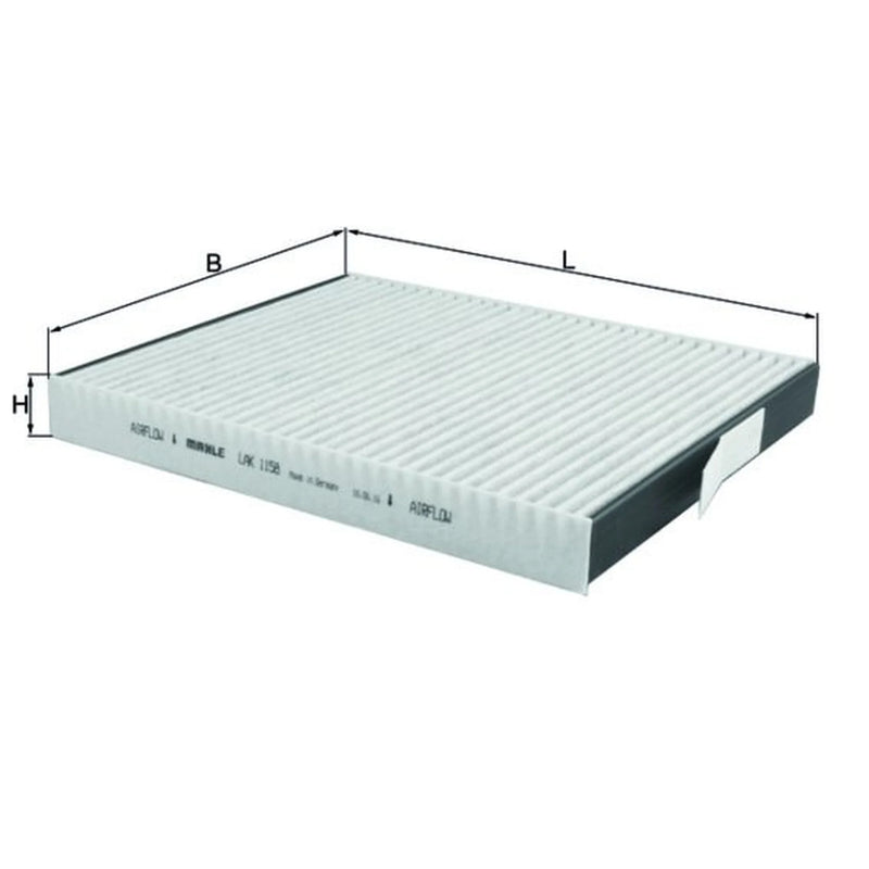 Mahle Cabin Air Filter (Pollen Filter) fits Mercedes-Benz Unimog 2012-2013
