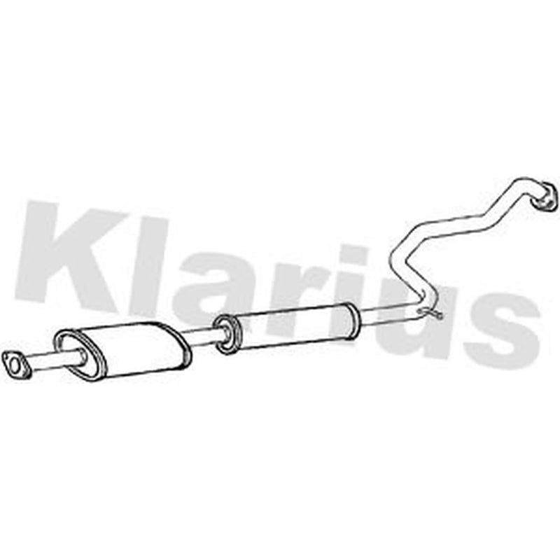 Klarius Box With Centre Pipe Centre fits Nissan Primera 1999-2002 1.8