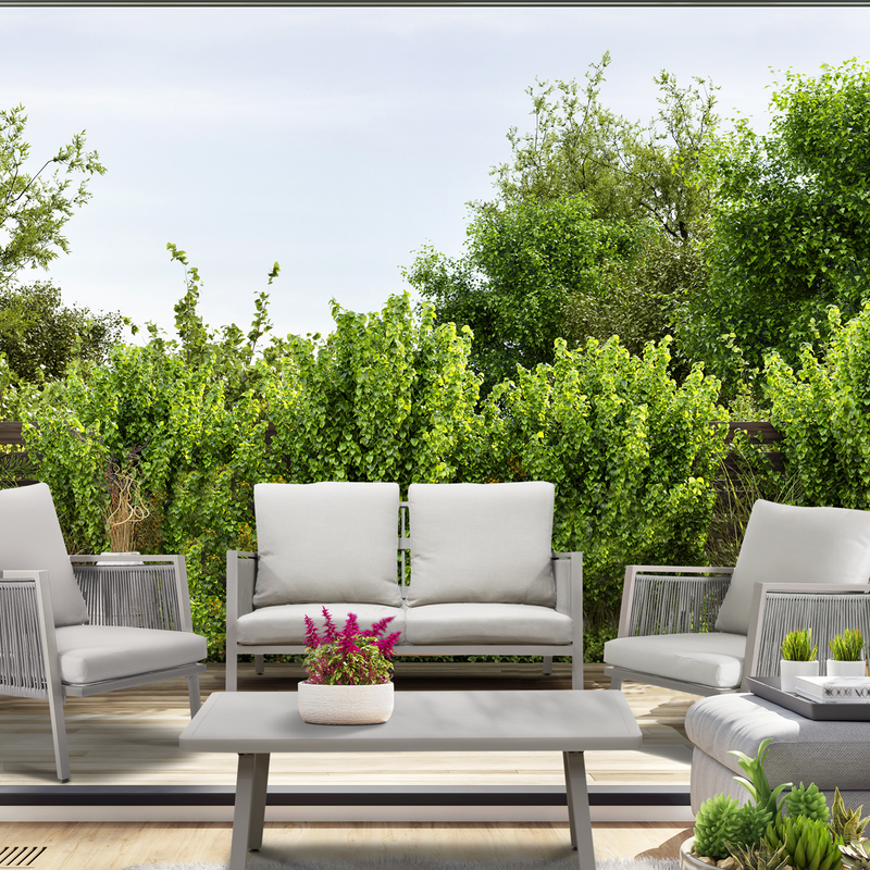 Dellonda Fusion 4 Piece Outdoor Set Dellonda  - Dynamic Drive