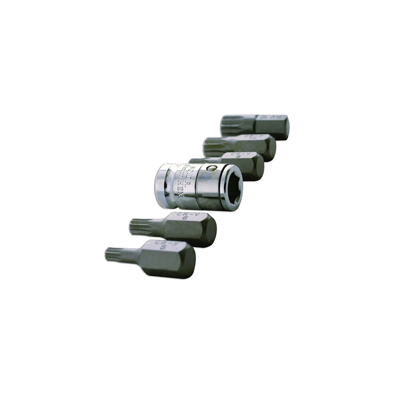Laser Spline Bit Set 6pc 0592 Laser - Dynamic Drive