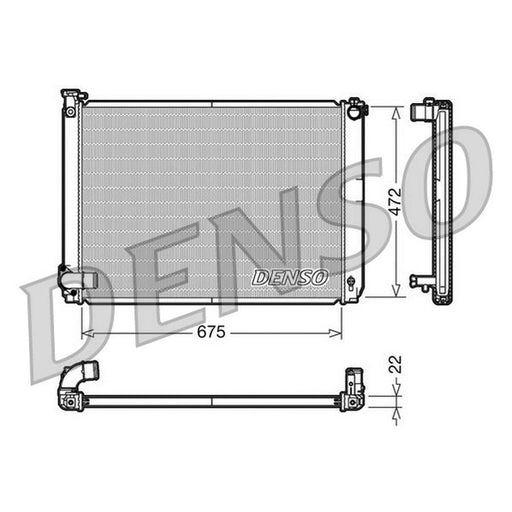 Denso Engine Radiator fits Lexus Rx 2005-2008