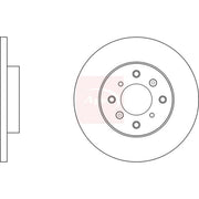 Apec 2 x Solid Brake Discs fits Honda Integra 1993-2001 1.8