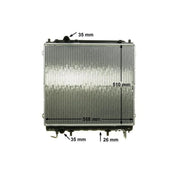 Mahle Engine Radiator fits Hyundai Terracan 2001-2006 2.9