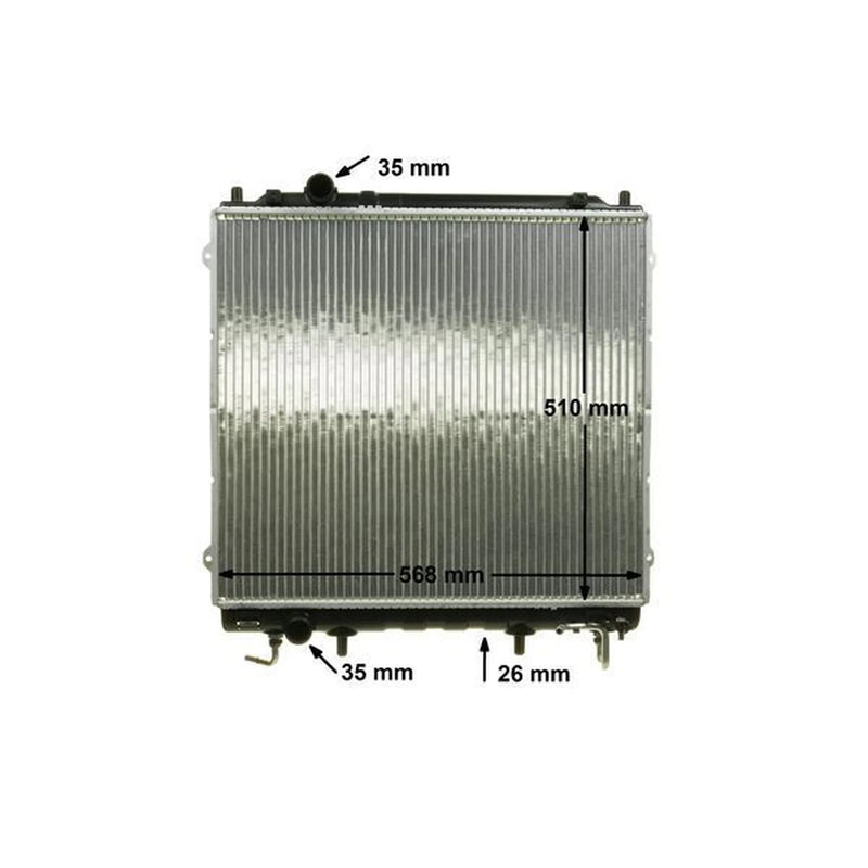Mahle Engine Radiator fits Hyundai Terracan 2001-2006 2.9