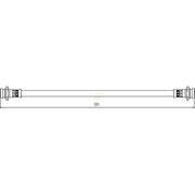 NAPA Brake Hydraulic Hose Line Rear fits Suzuki Swift III 2010-2017 1.2 1.3