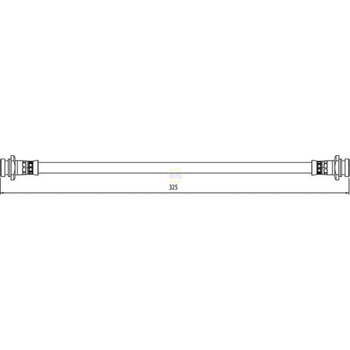 NAPA Brake Hydraulic Hose Line Rear fits Suzuki Swift III 2010-2017 1.2 1.3