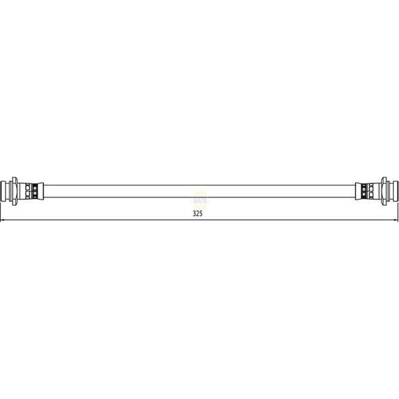 NAPA Brake Hydraulic Hose Line inner NBH1252