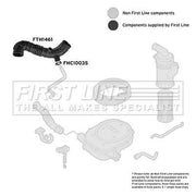 First Line Air Filter Intake Hose NBR (nitrile butadiene rubber) fits Fiat Doblo