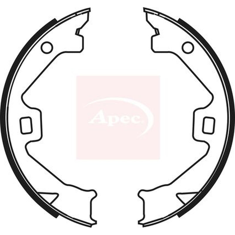 Apec Parking Brake Shoe Set fits MG Zt 2001-2005 1.8 2.0