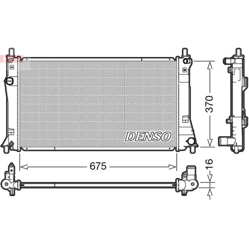 Denso Engine Radiator fits Mazda 5 2010 on 1.8 2.0