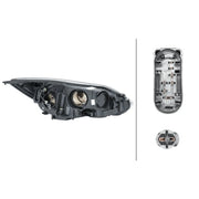Hella Headlight Headlamp H7/H1 Left 1LA 354 994-071