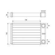 Valeo Heater Matrix Core Heat Exchanger 811608
