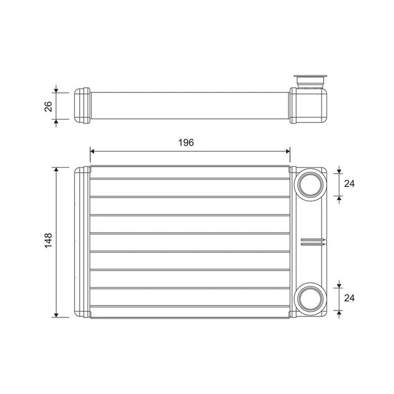 Valeo Heater Matrix Core Heat Exchanger 811608