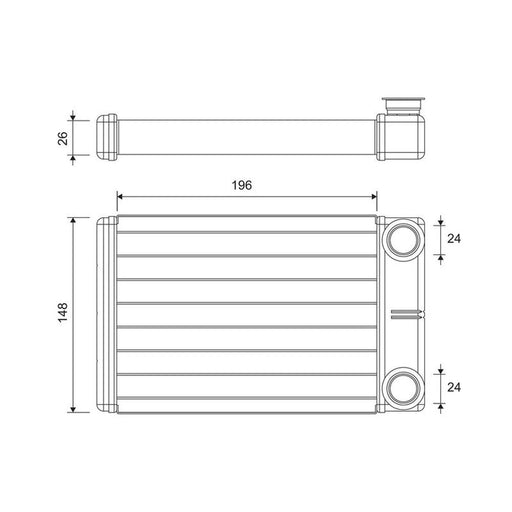 Valeo Heater Matrix Core Heat Exchanger 811608