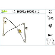 Valeo Electric Window Regulator Lifter Right Front 850523