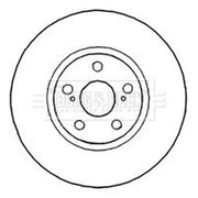 Borg & Beck Front & Rear Brake Discs & Pads fits Toyota Urban Cruiser 2009-2016
