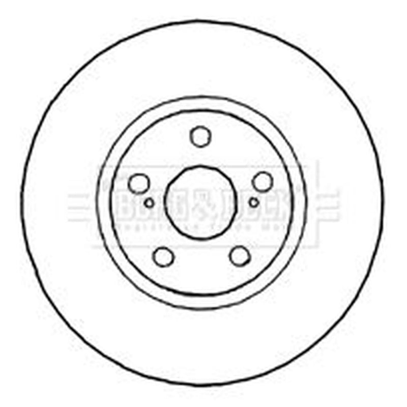 Borg & Beck Front & Rear Brake Discs & Pads fits Toyota Urban Cruiser 2009-2016