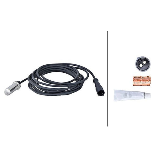 Hella ABS Wheel Speed Sensor Rear fits Mercedes-Benz Actros MP2 / MP3 2002-2003