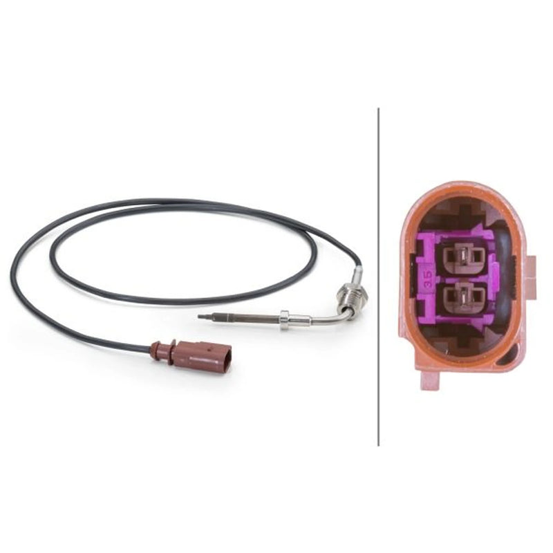 Hella Exhaust Gas Temperature Sensor before soot particulate filter fits Audi Q7