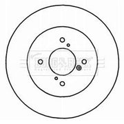 Borg & Beck Rear Brake Discs & Pads fits Suzuki Swift III 2010-2017 1.2 1.3