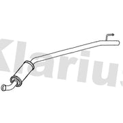 Klarius Box With Centre Pipe Centre fits Renault Trafic II 2001 on 2.0