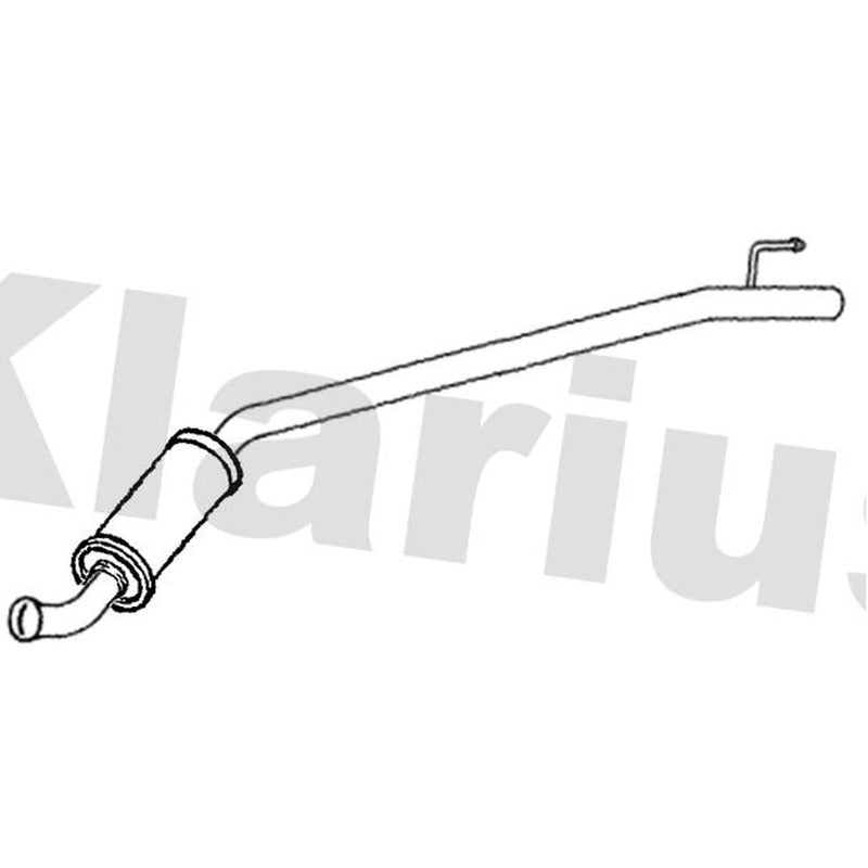 Klarius Box With Centre Pipe Centre fits Renault Trafic II 2001 on 2.0