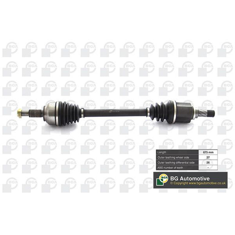 BGA CV Drive Shaft Driveshaft Front Left fits Renault Kangoo 2005 on 1.5