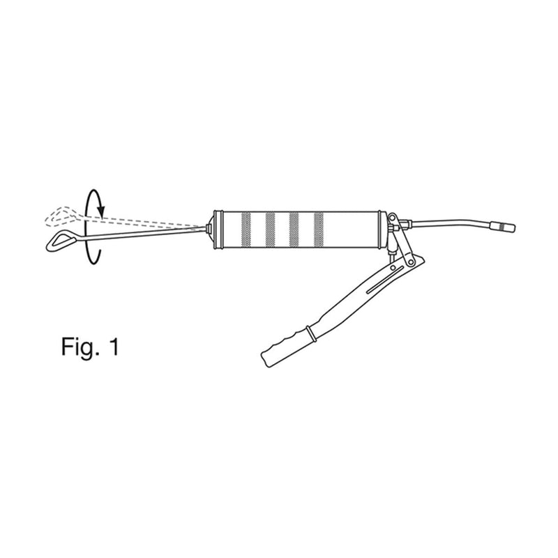 Laser High Pressure Grease Gun 500cc - make lubrication a breeze Nova - Dynamic Drive