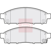 Apec Front Brake Pad Set fits Fiat Fullback Pickup 2016 on 2.4
