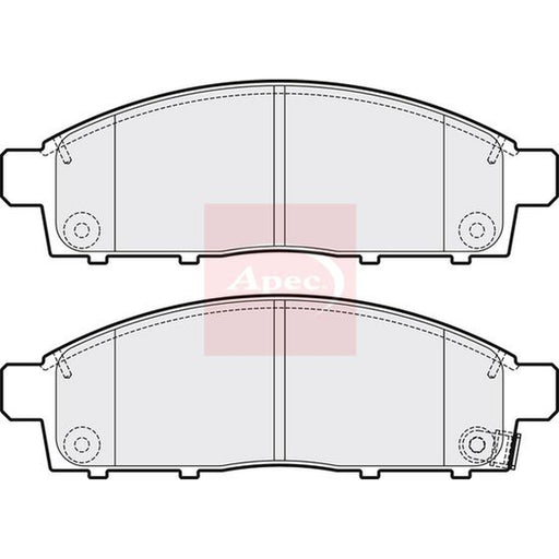 Apec Front Brake Pad Set fits Fiat Fullback Pickup 2016 on 2.4