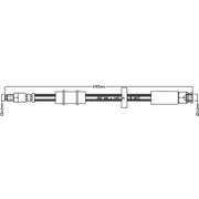 Abtex Brake Hydraulic Hose Line Front fits Citroën Relay I 1994-2002