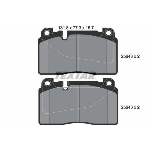 Textar Front Brake Pad Set 2564301