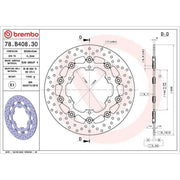 Brembo Front Brake Floating Brake Disc Discs & Pads fits Yamaha Xt 2004 on