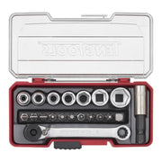 Teng Tools 1/4" Socket Set 6 pt With Belt Clip 20 Pieces Teng Tools - Dynamic Drive