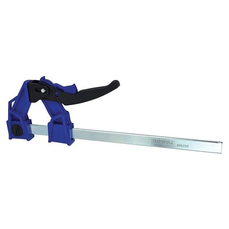 Faithfull Heavy-Duty Lever Clamp Capacity 250mm Faithfull - NN4 Online