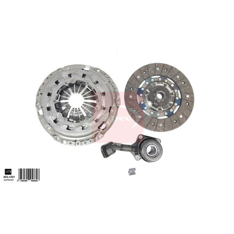 Apec Clutch Kit Set 3pc fits Ford Galaxy III 2015-2018 2.0