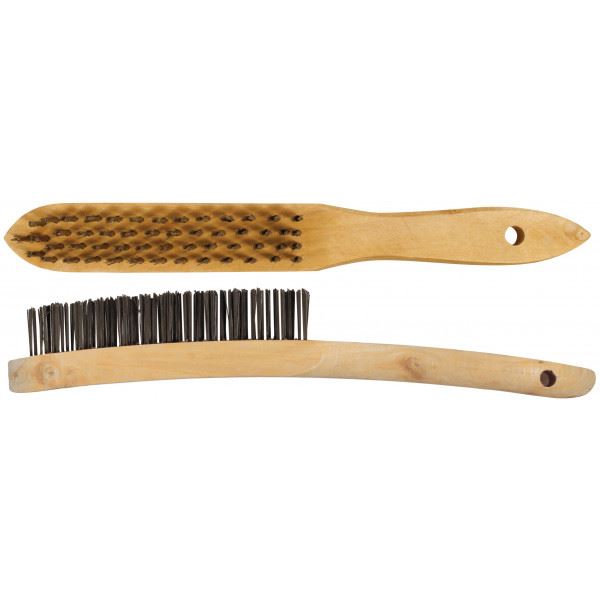 Van Line Abracs Wire Scratch Brushes Wooden 2-Row Van Line - Dynamic Drive