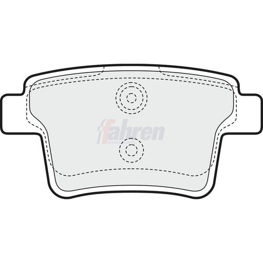 Fahren Rear Brake Pad Set FBP3084
