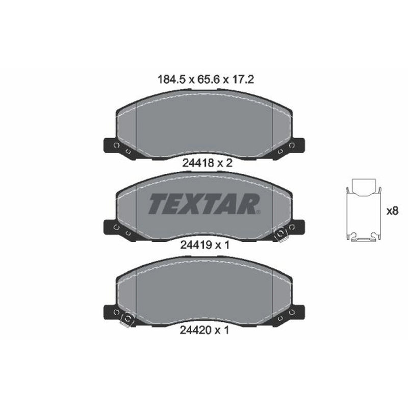 Textar Front Brake Pad Set 2441801