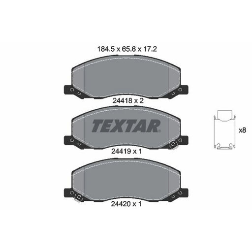 Textar Front Brake Pad Set 2441801