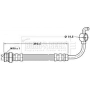 Borg & Beck Brake Hydraulic Hose Line Rear Left BBH6808