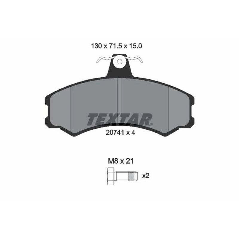 Textar Front Brake Pad Set 2074105
