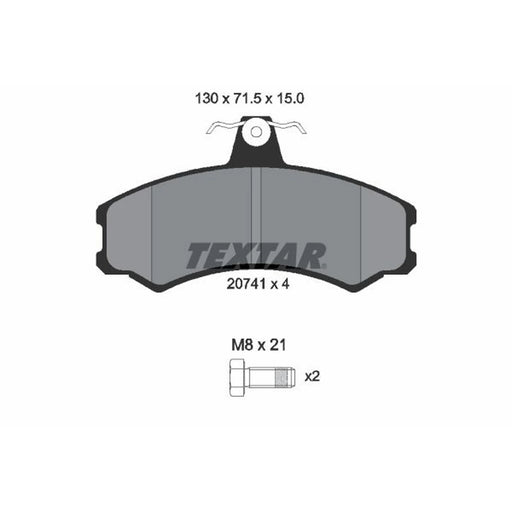 Textar Front Brake Pad Set 2074105